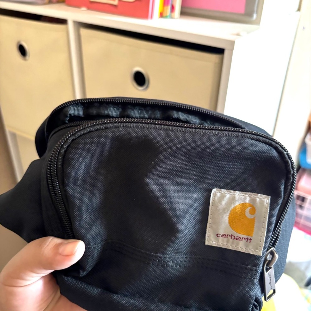 Carhartt Black Shoulder Bag with Gold Logo